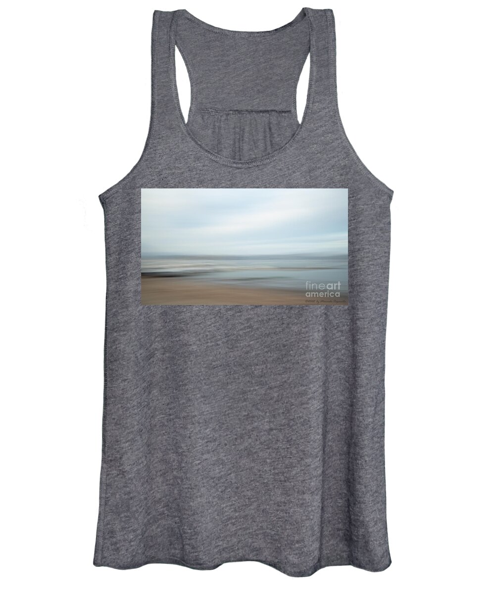 Abstract Landscape Women's Tank Top featuring the photograph Schoonmaker Beach Abstract by Manuela's Camera Obscura