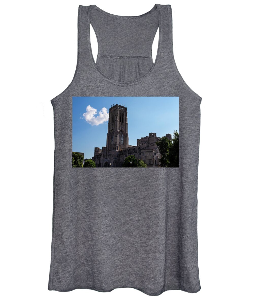 Indianpolis Women's Tank Top featuring the photograph Scottish Rite Cathedral by Eldon McGraw