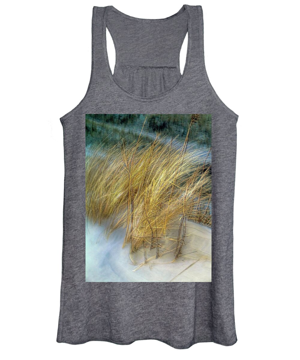 Seagrass Women's Tank Top featuring the photograph Seagrass at Watch Hill, Rhode Island by Cordia Murphy