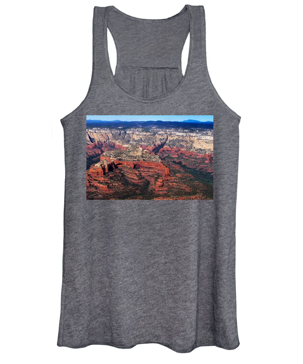 Red Rock Cliffs Sedona Arizona Fstop101 Landscape Women's Tank Top featuring the photograph Sedona Arizona by Geno