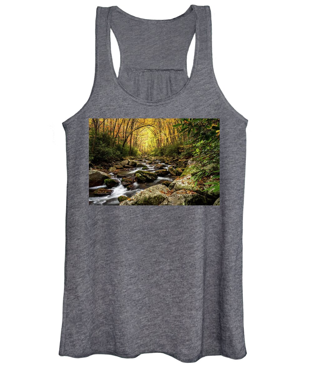 Big Creek Women's Tank Top featuring the photograph Serenity by Darrell DeRosia