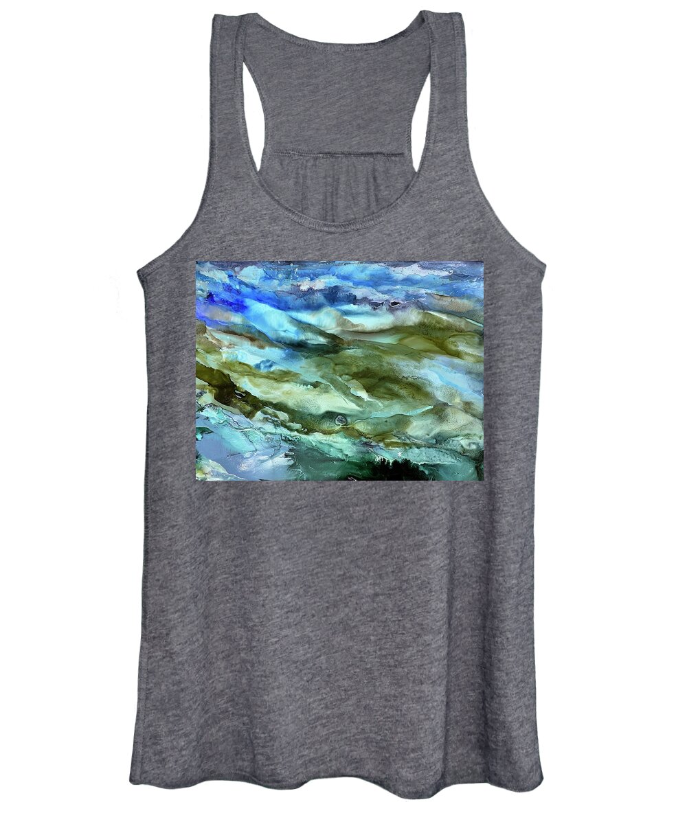  Women's Tank Top featuring the painting Shoals 2 by Tommy McDonell