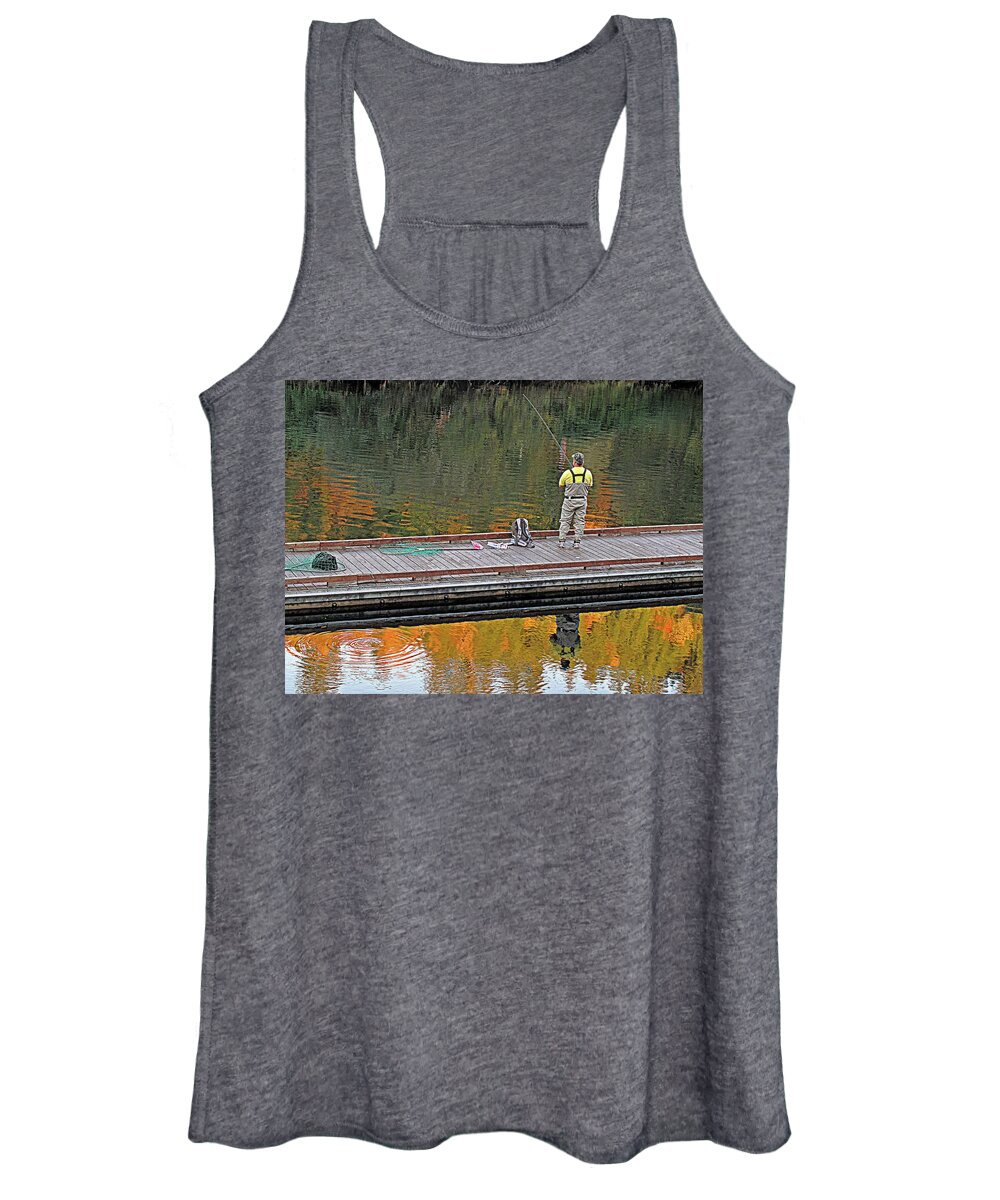Fishing Women's Tank Top featuring the photograph Skunked by Suzy Piatt