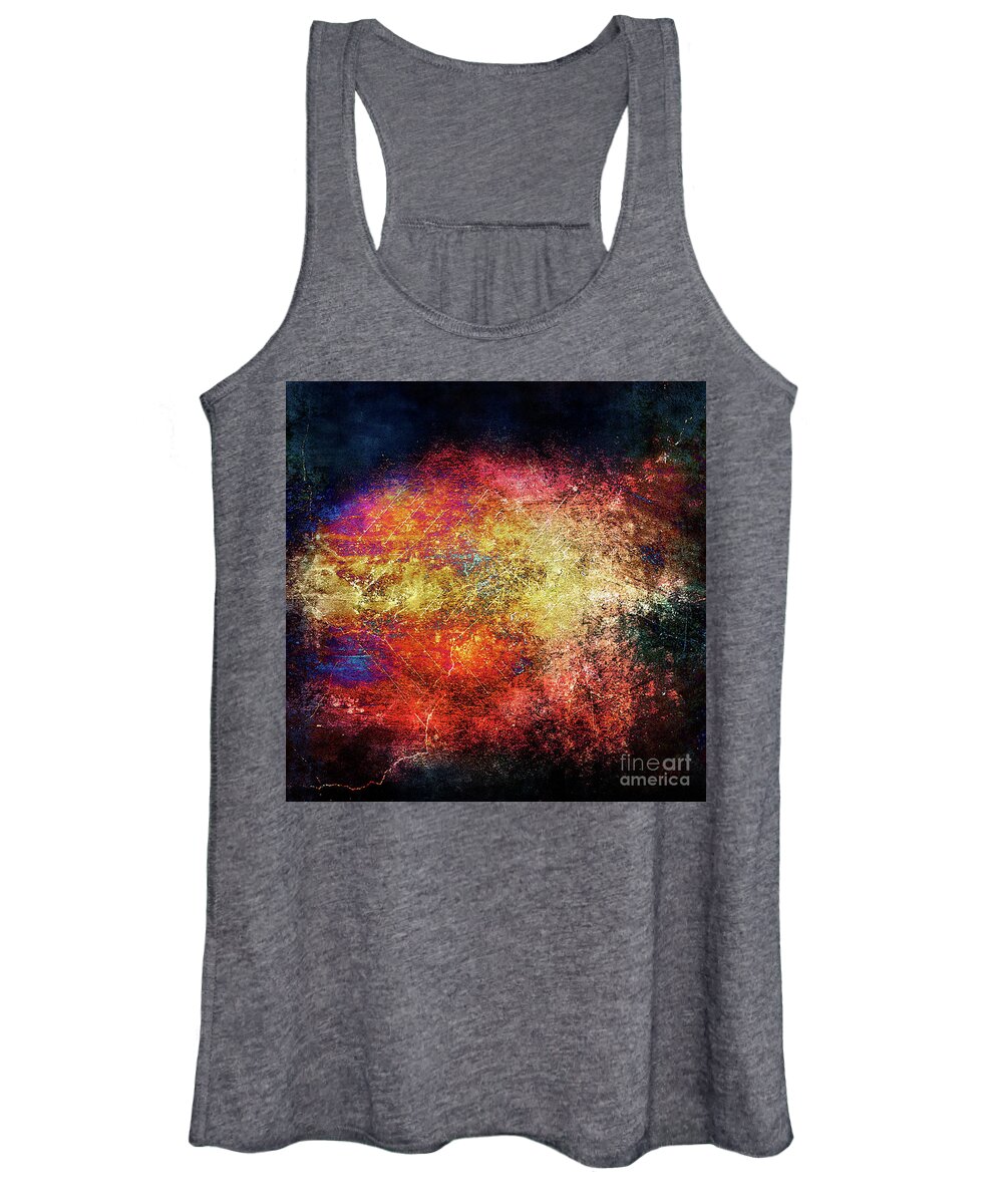 Chaos Women's Tank Top featuring the painting Sleepless Butterflies by Neece Campione