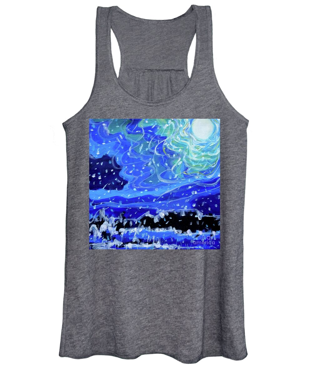 Christmas Women's Tank Top featuring the painting So This Is Christmas by Tanya Filichkin
