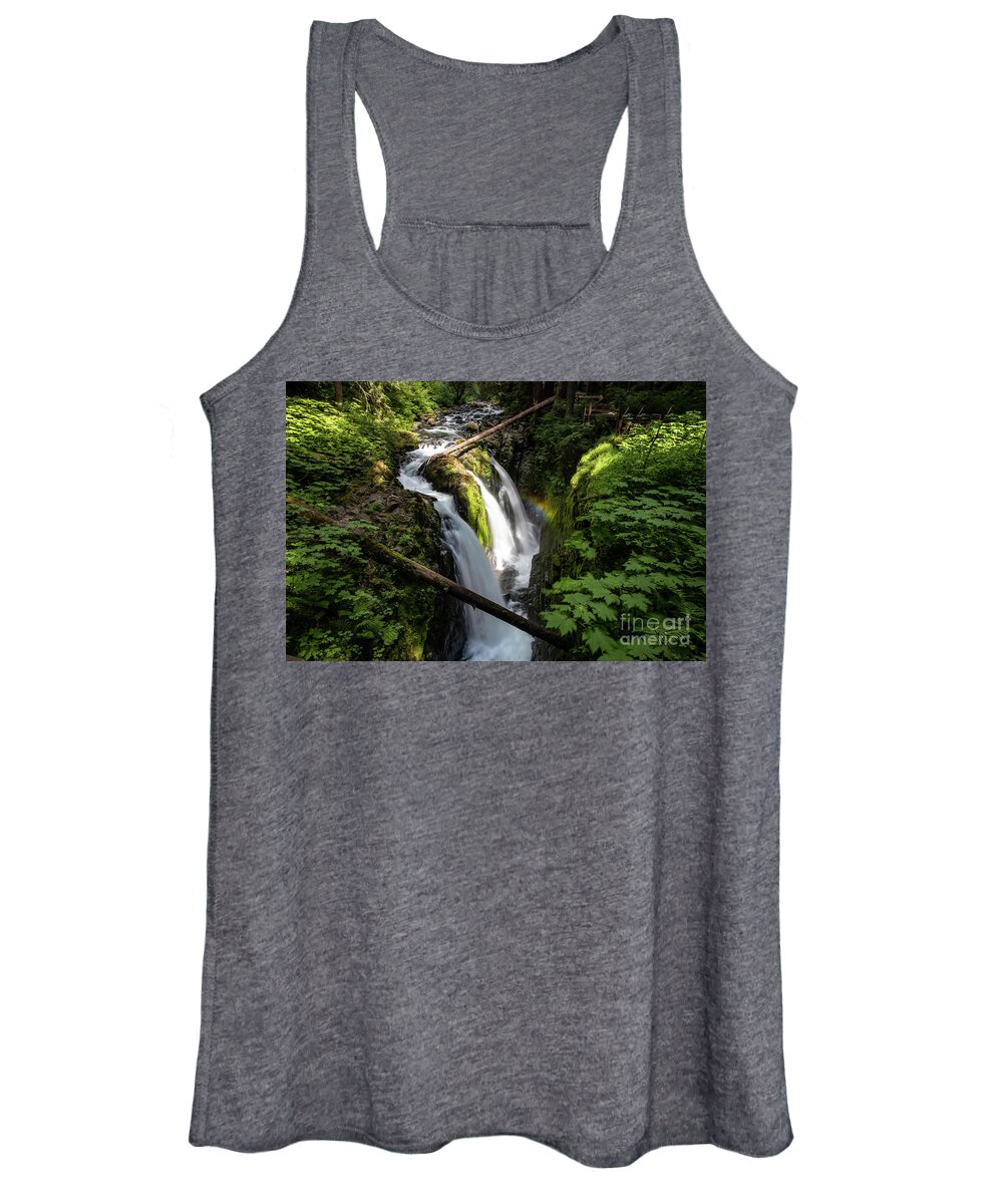 Olympic National Park Women's Tank Top featuring the photograph Sol Duc Falls by Erin Marie Davis