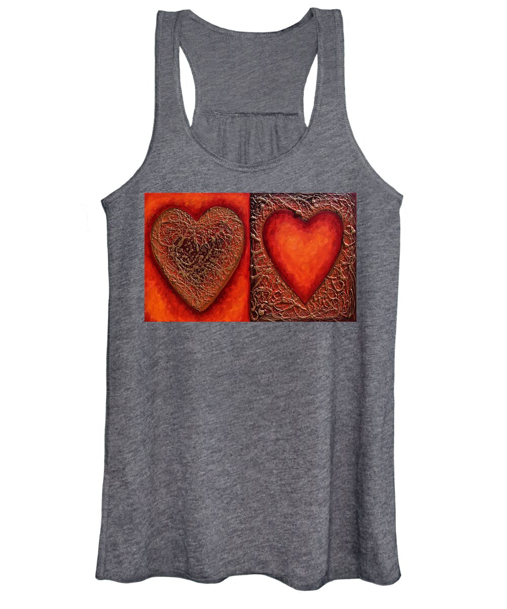 Heart Women's Tank Top featuring the painting Soul Mates by Amanda Dagg