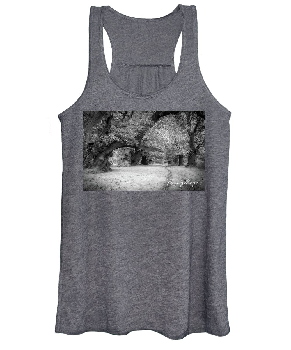Trees Women's Tank Top featuring the photograph Spanish chestnut alley by Remigiusz MARCZAK