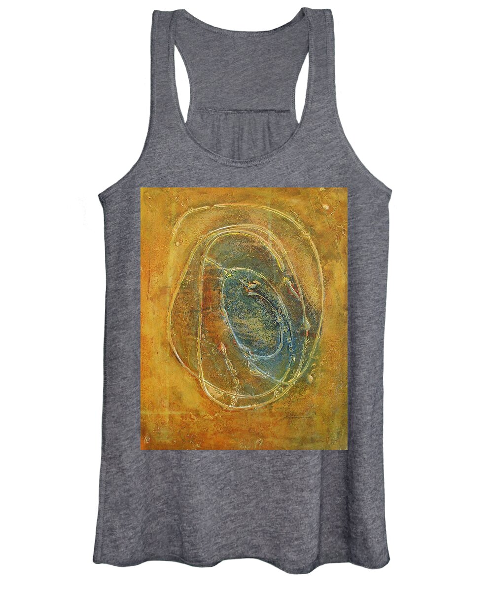 Abstract Women's Tank Top featuring the painting Spiral by Valerie Greene