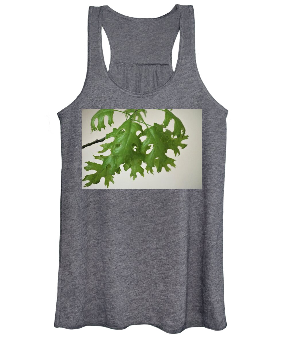 Green Women's Tank Top featuring the photograph Spring Leaves 5 by C Winslow Shafer