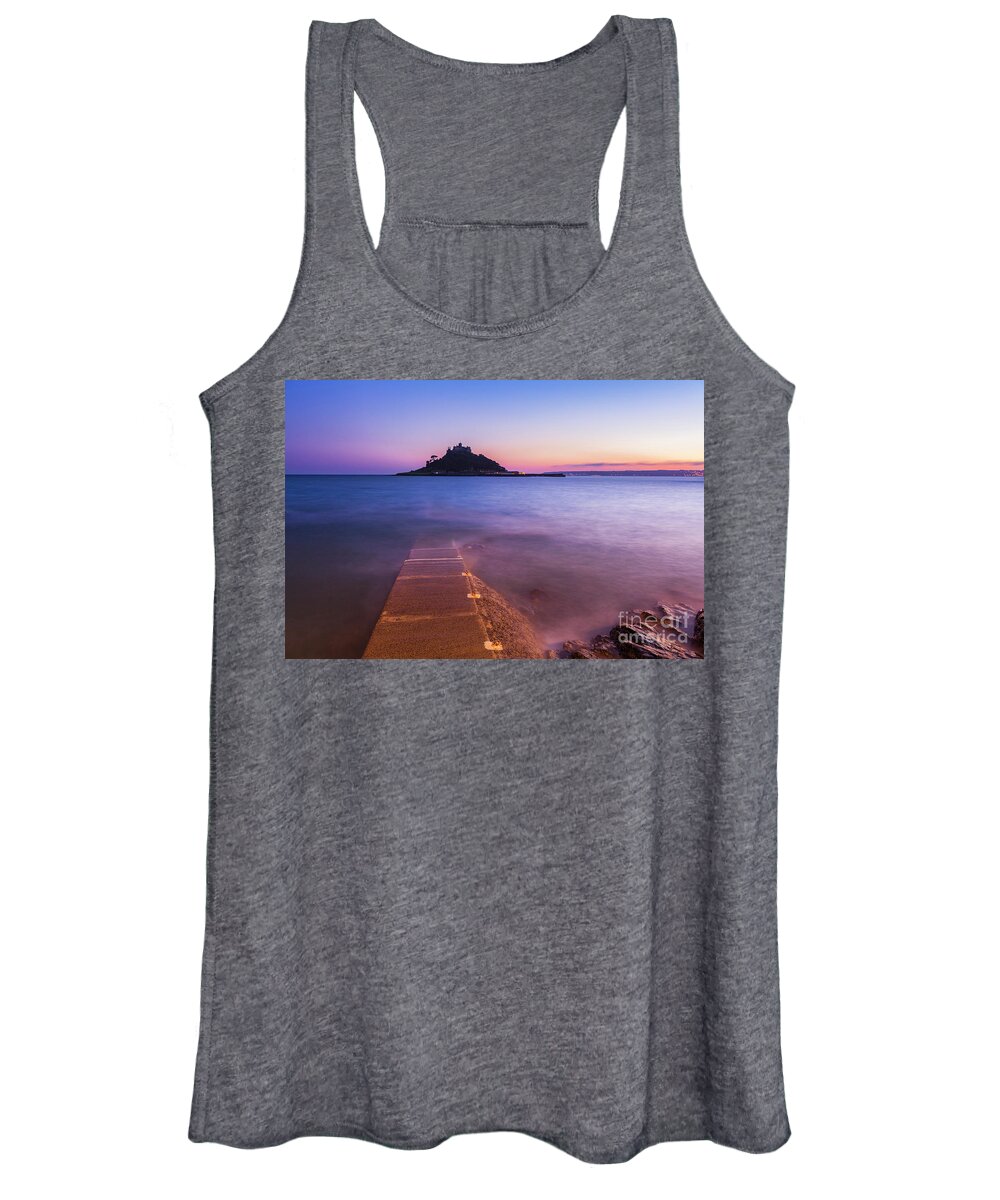 Cornwall England Women's Tank Top featuring the photograph St Michael's Mount, Cornwall, England by Neale And Judith Clark