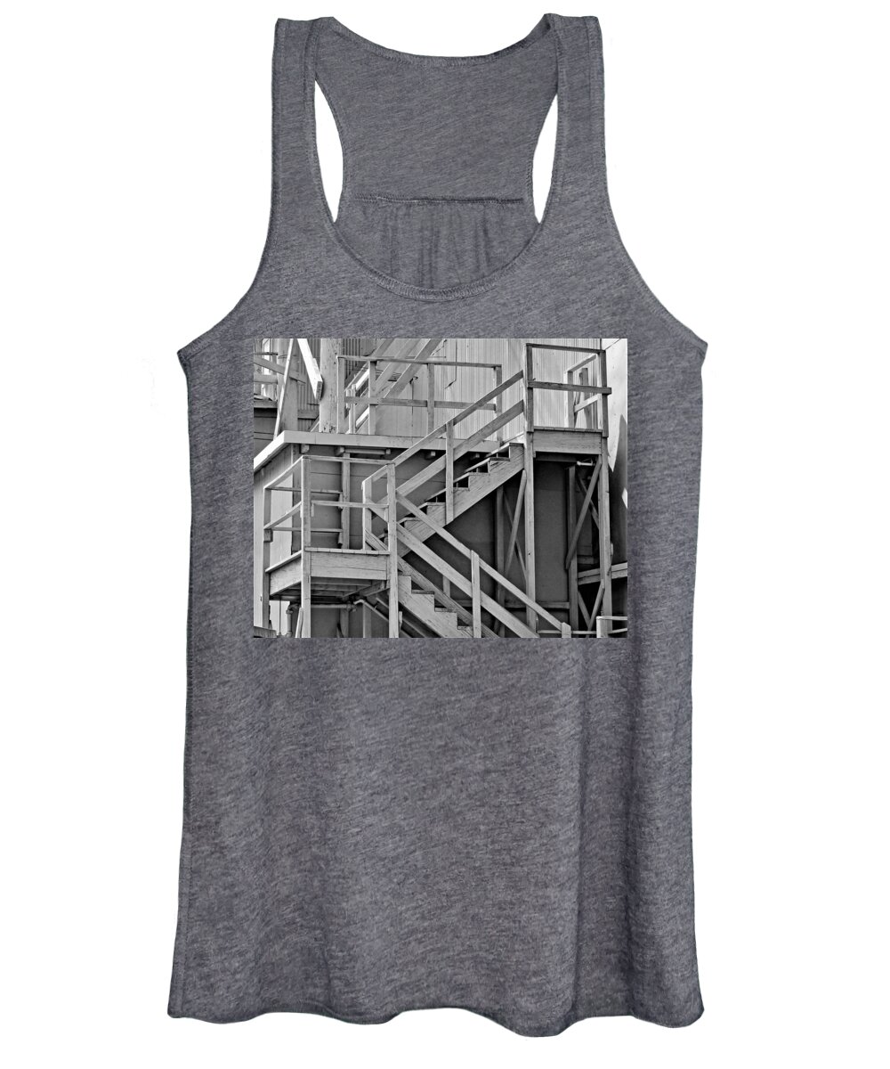 Puzzle Women's Tank Top featuring the photograph Stairway Puzzle by Andrew Lawrence