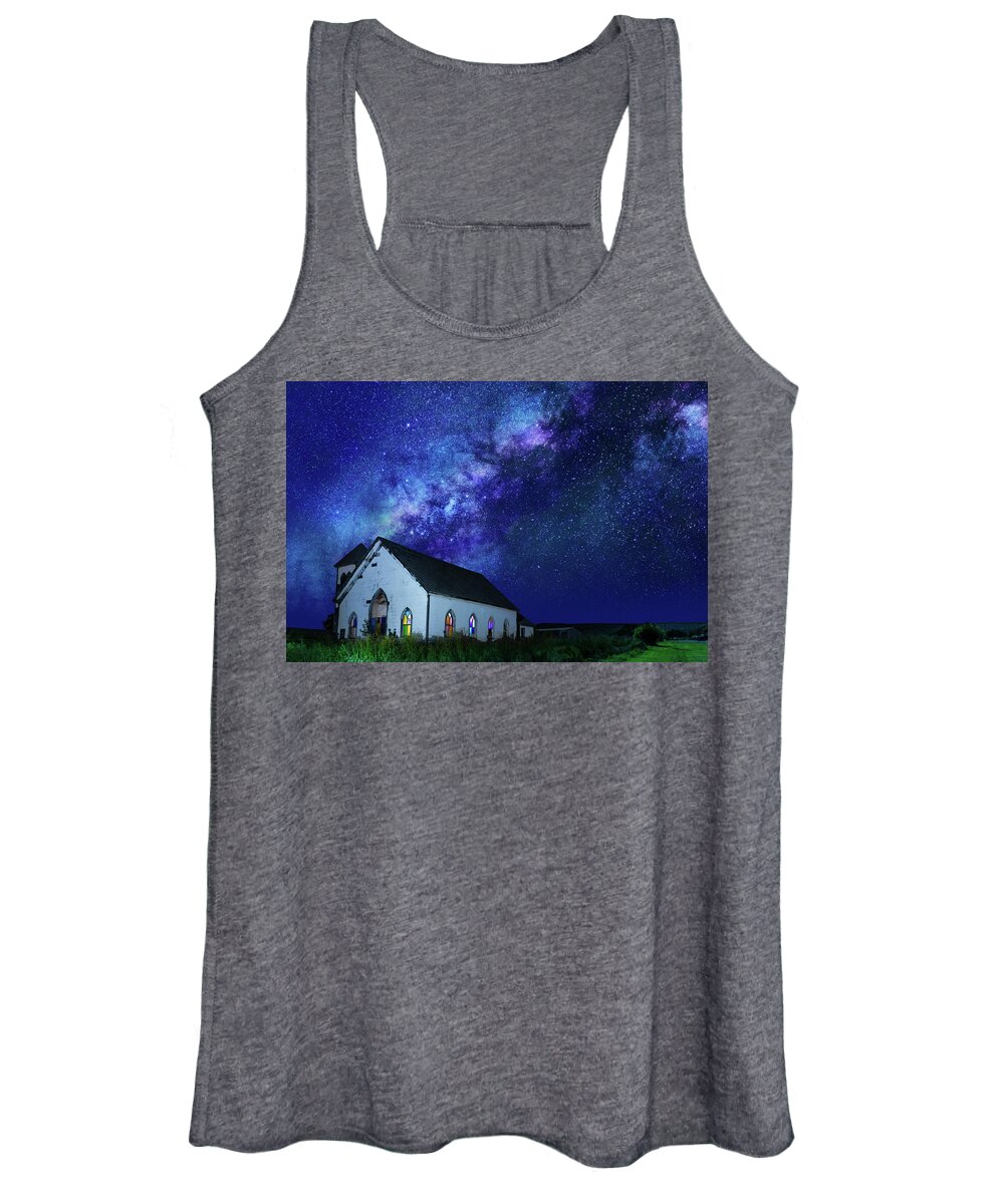 Blue Women's Tank Top featuring the photograph Stairway to Heaven by KC Hulsman