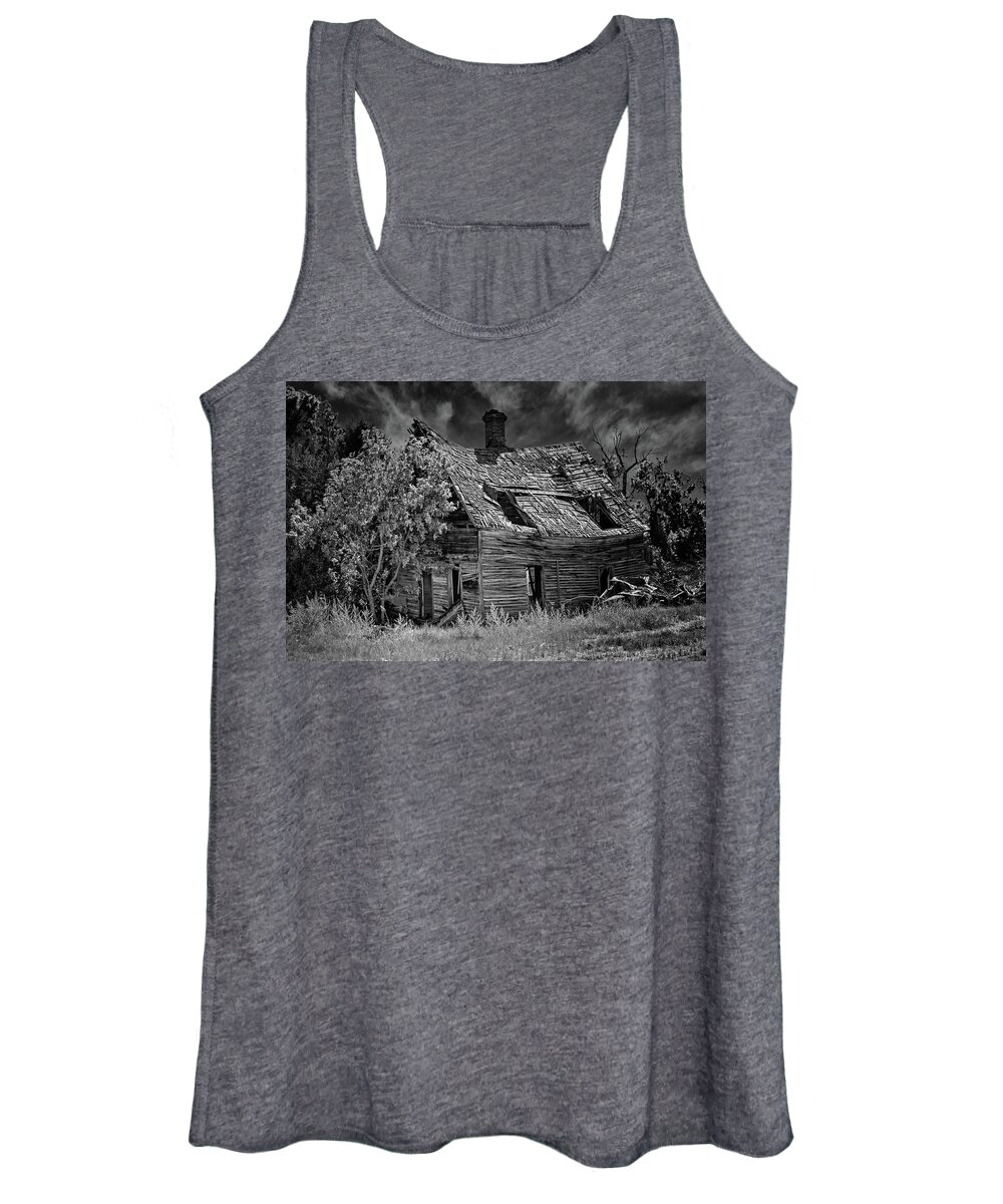 Black & White Women's Tank Top featuring the photograph Still Standing by Elin Skov Vaeth