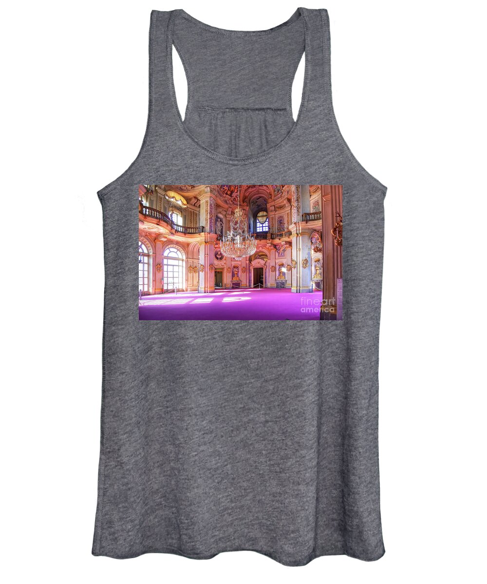 Ancient Women's Tank Top featuring the photograph Stupingi Hunting Villa - Central Salone - Torino - Italy by Paolo Signorini