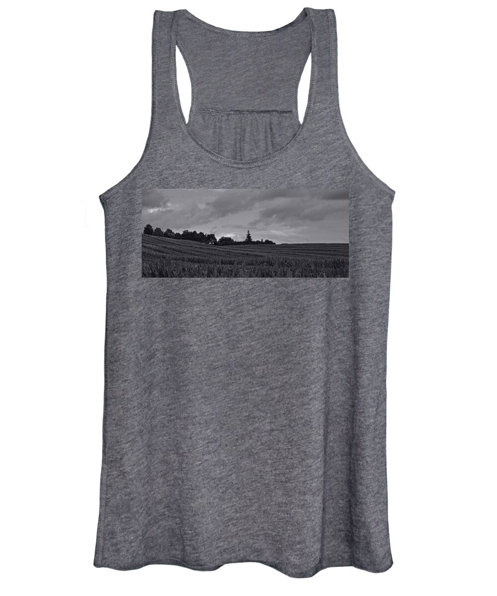 Landscape Women's Tank Top featuring the photograph Summer clouds by Karine GADRE