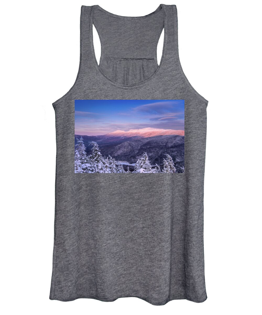 Highland Center Women's Tank Top featuring the photograph Summit Views, Winter On Mt. Avalon by Jeff Sinon