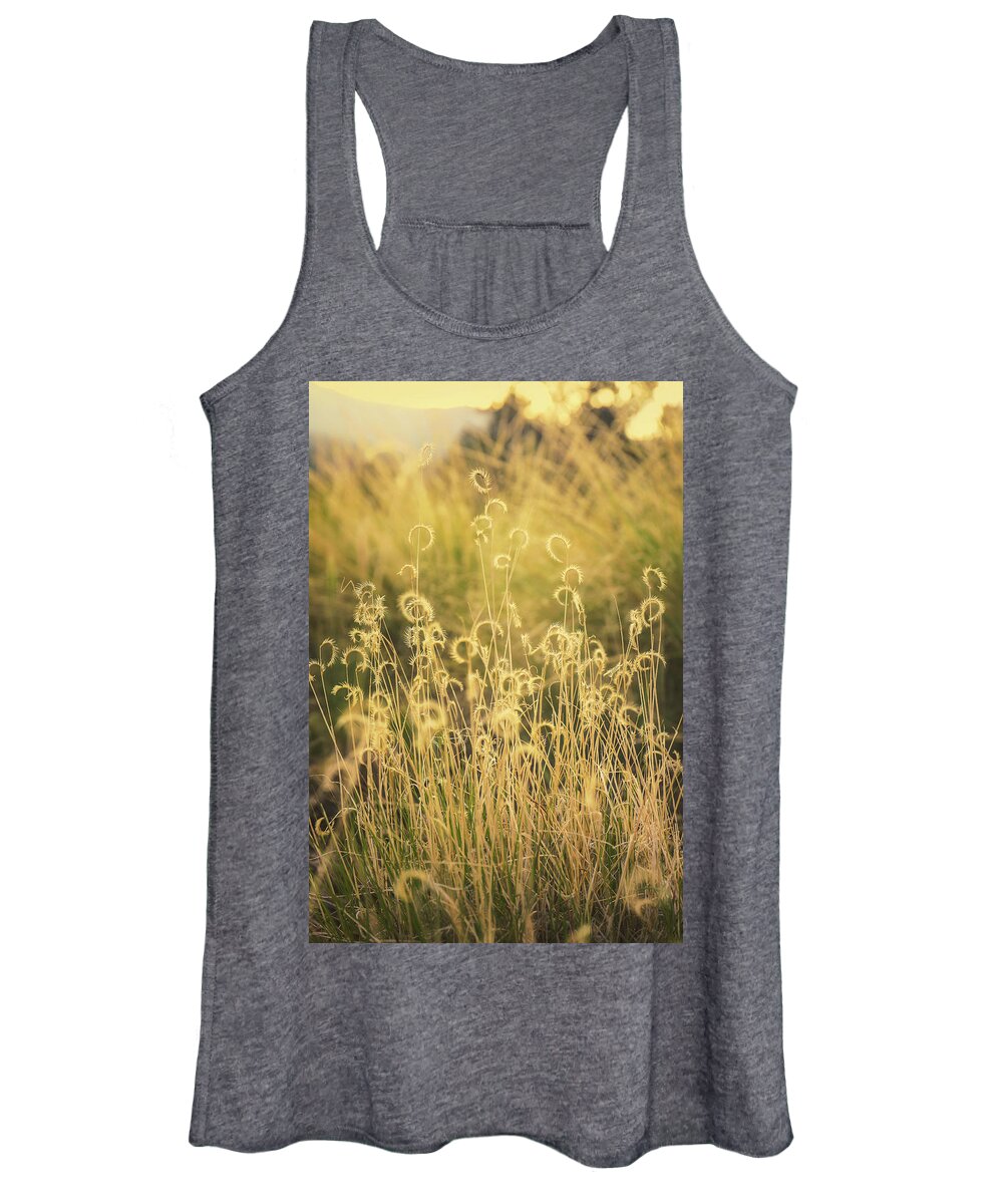 Mountain Women's Tank Top featuring the photograph Sun Swirls by Go and Flow Photos