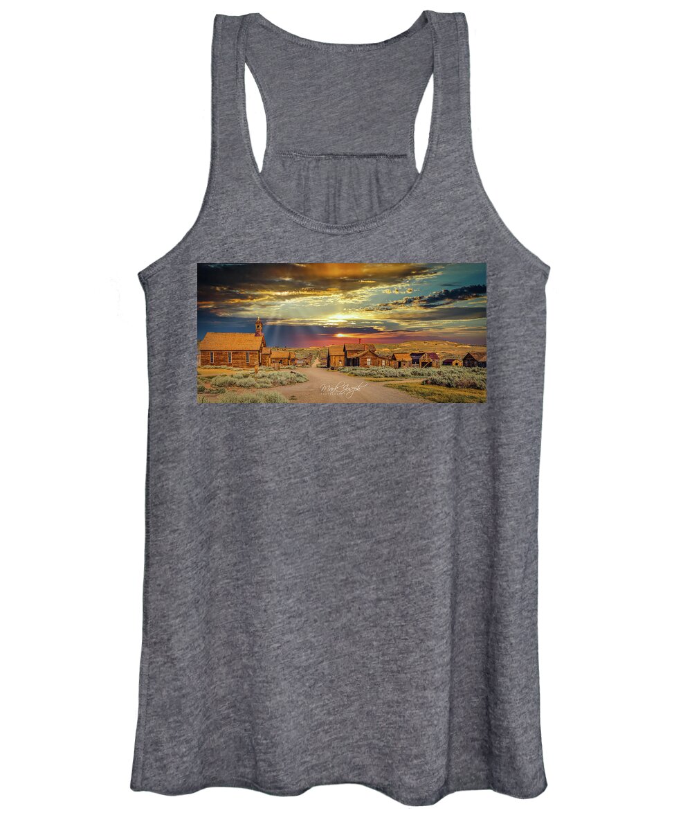 Bodie State Park Women's Tank Top featuring the photograph Sunset at Bodie by Mark Joseph