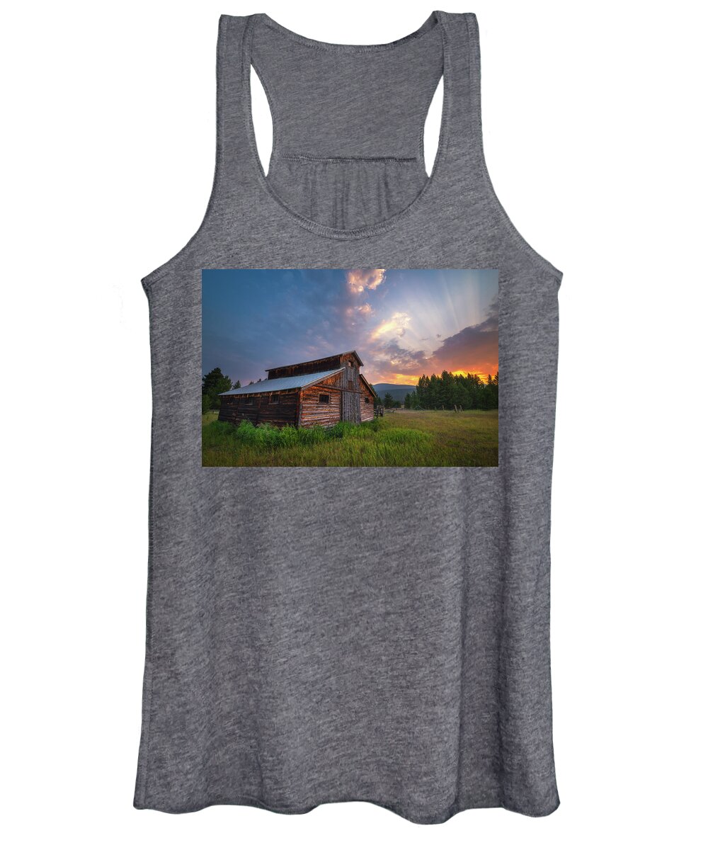Sunset Women's Tank Top featuring the photograph Sunset in the High Country by Darren White