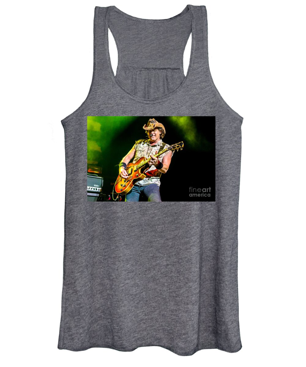 Ted Women's Tank Top featuring the photograph Ted Nugent by Action