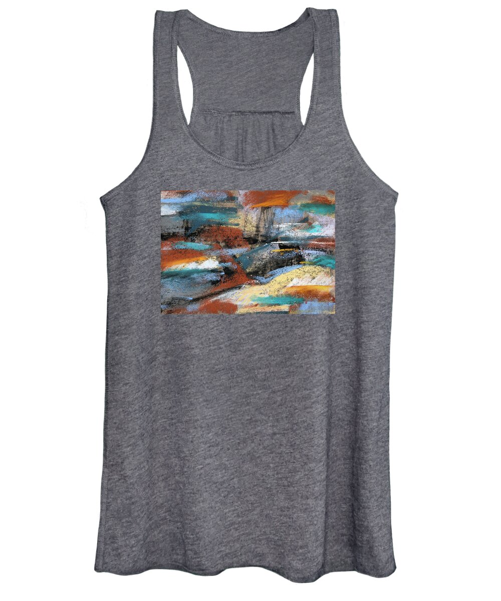 Pastel Women's Tank Top featuring the pastel Tempest by MaryJo Clark