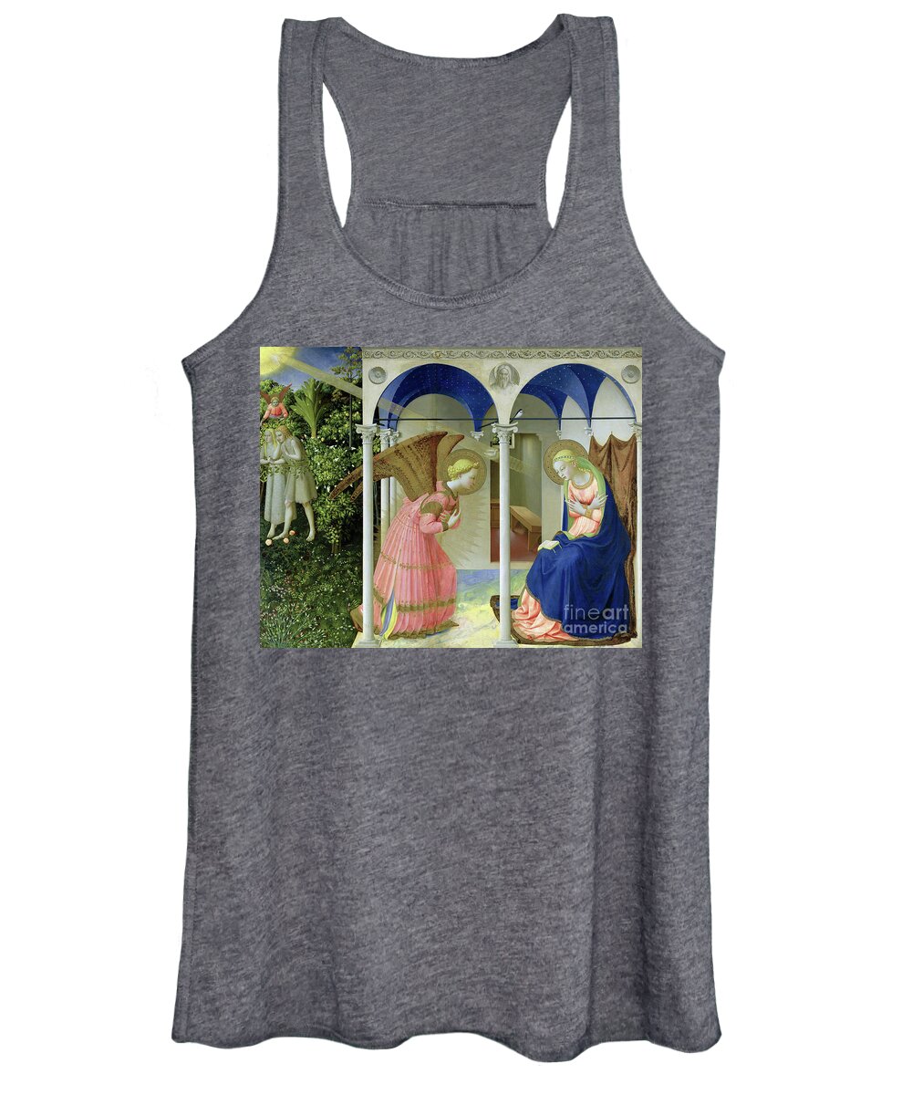 Fra Angelico Women's Tank Top featuring the painting The Annunciation, 1426 by Fra Angelico by Fra Angelico
