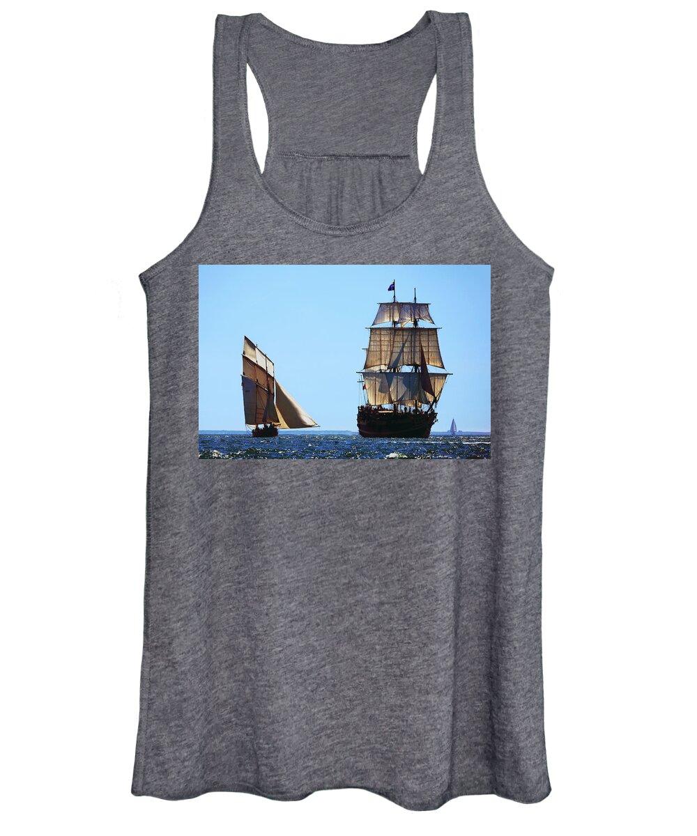 Cancalaise Women's Tank Top featuring the photograph The Cancalaise and The Etoile du Roy by Frederic Bourrigaud