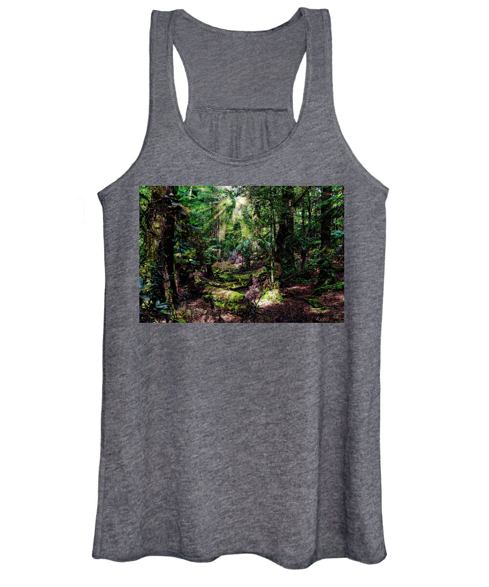 Rainforest Women's Tank Top featuring the photograph The Enchanted Forest by Frank Lee
