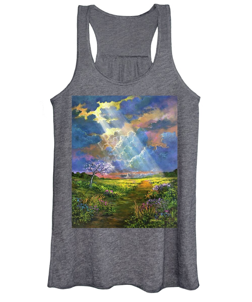 God Women's Tank Top featuring the painting The Essence Of Hope. His Guiding Light by Rand Burns