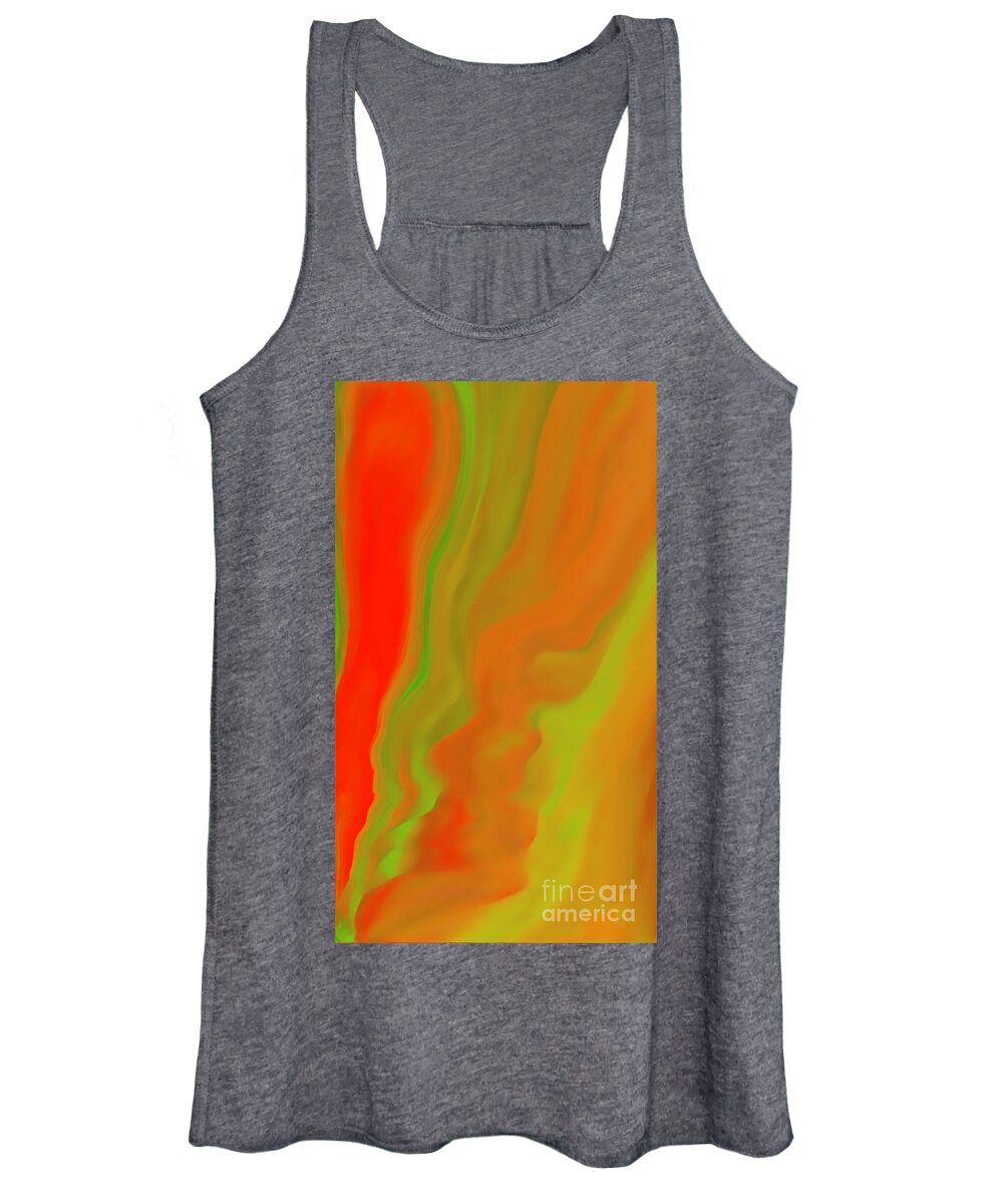 Abstract Women's Tank Top featuring the digital art The Essence of Never by Glenn Hernandez