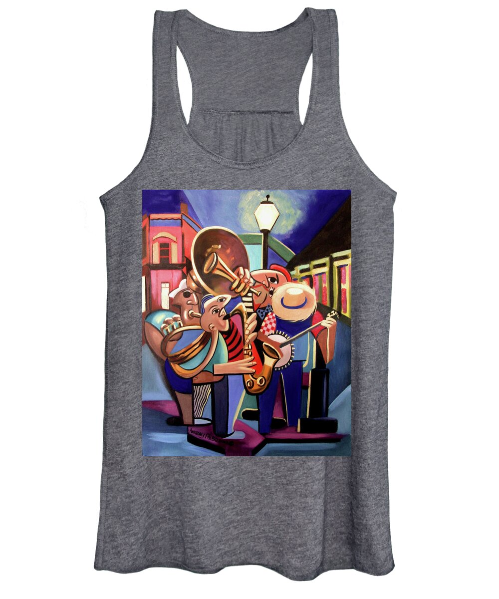 French Quarter Women's Tank Top featuring the painting The French Quarter by Anthony Falbo
