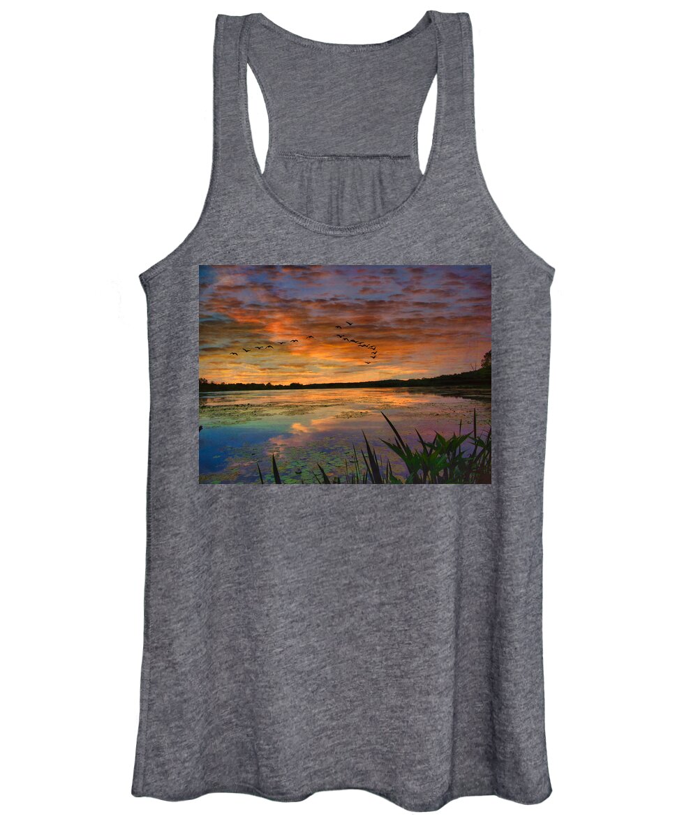  Women's Tank Top featuring the photograph The Marsh at Spring Valley by Jack Wilson
