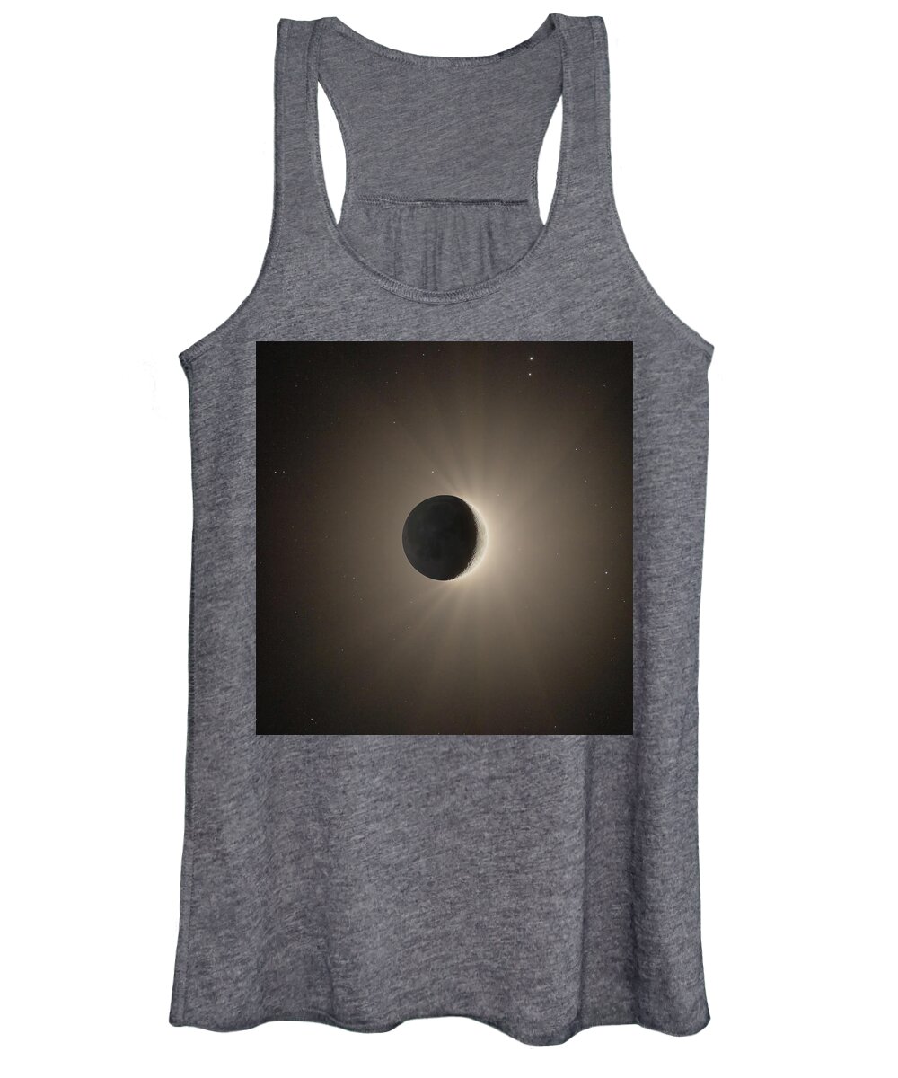 Moon Women's Tank Top featuring the photograph The Moon by Grant Twiss