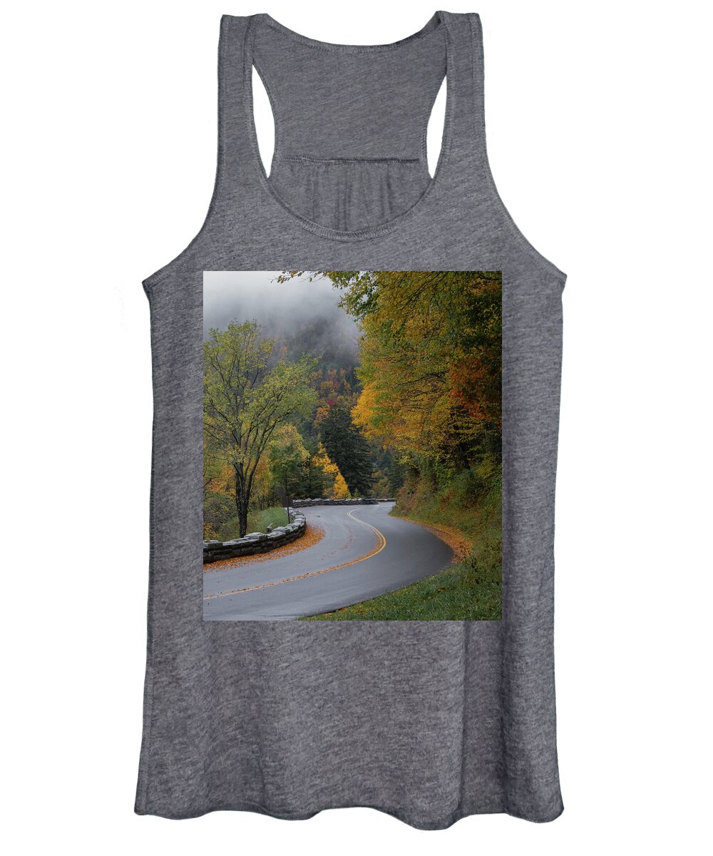 Landscape Women's Tank Top featuring the photograph The Mountain Road by Jamie Tyler