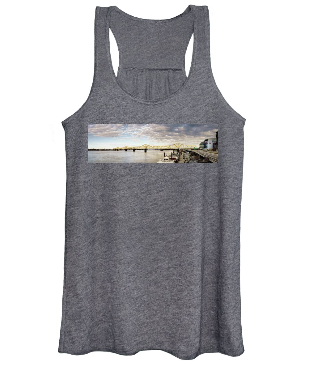 America Women's Tank Top featuring the photograph The Ohio River at Louisville by Alexey Stiop