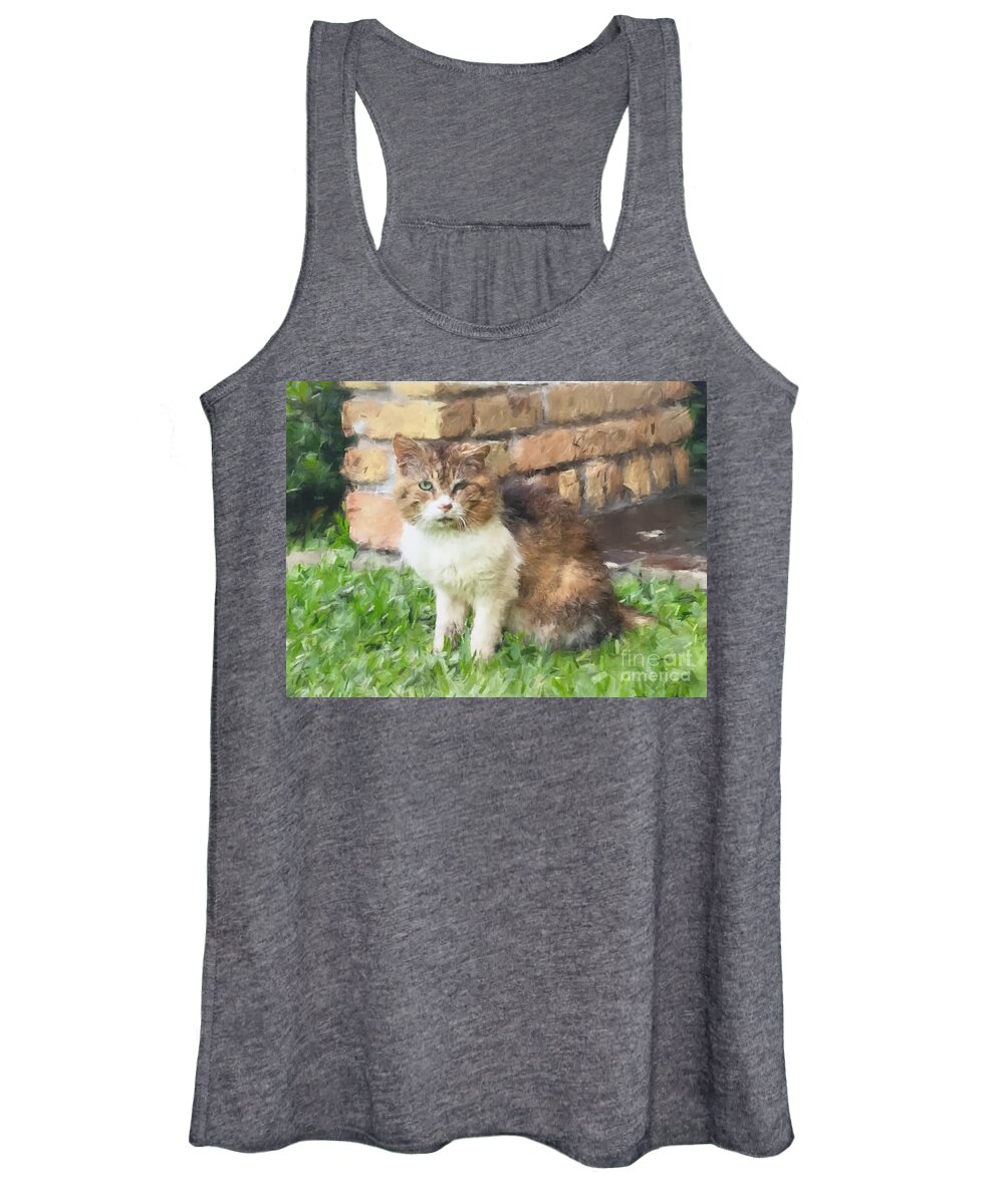 Wildlife Women's Tank Top featuring the painting The Old Tom by Gary Arnold