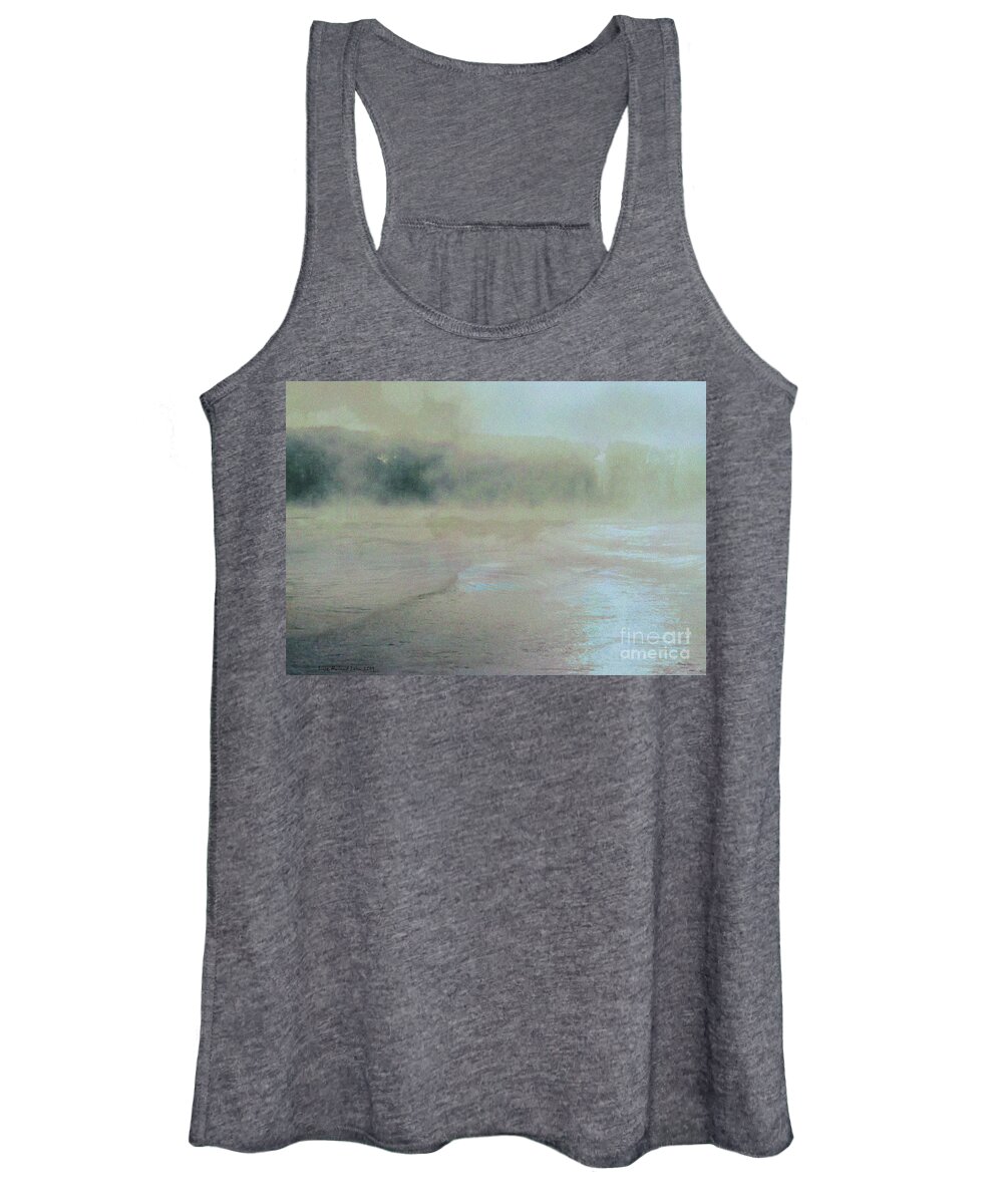 Painting Women's Tank Top featuring the digital art The River by Lutz Roland Lehn