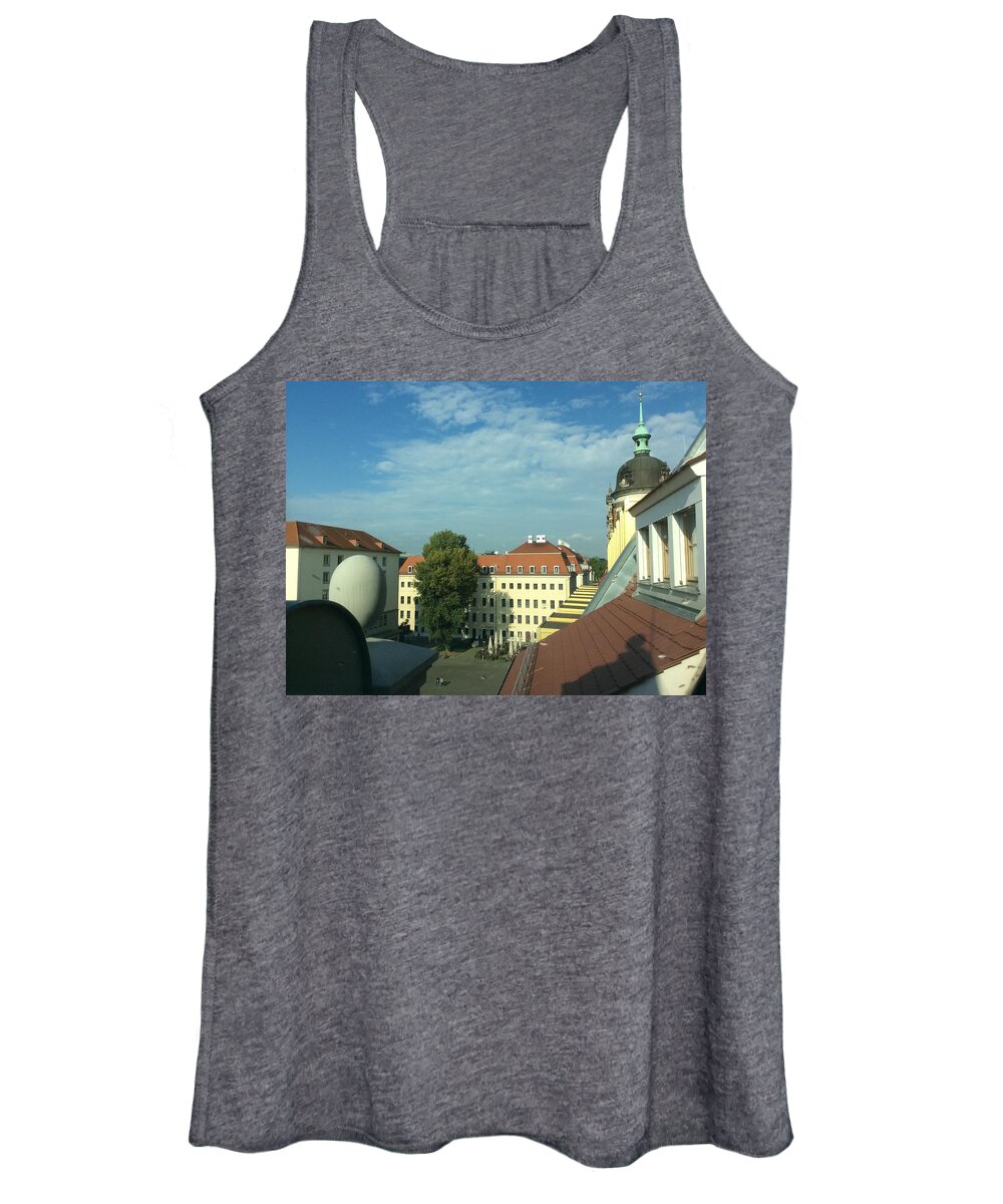 Tree Women's Tank Top featuring the photograph The Urban Tree by Calvin Boyer