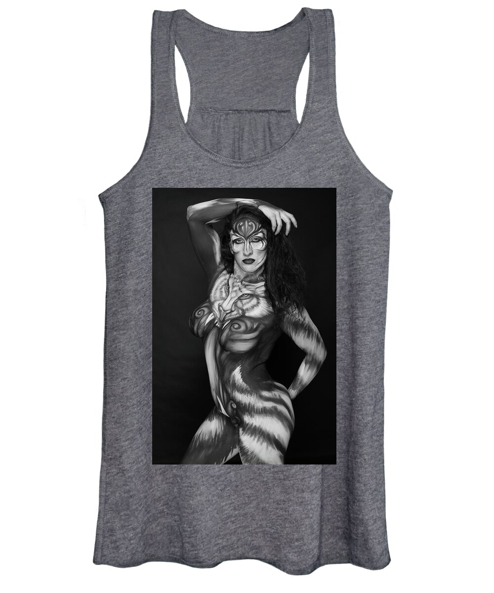 Tiger Women's Tank Top featuring the photograph Tiger II by Angela Rene Roberts and Cully Firmin