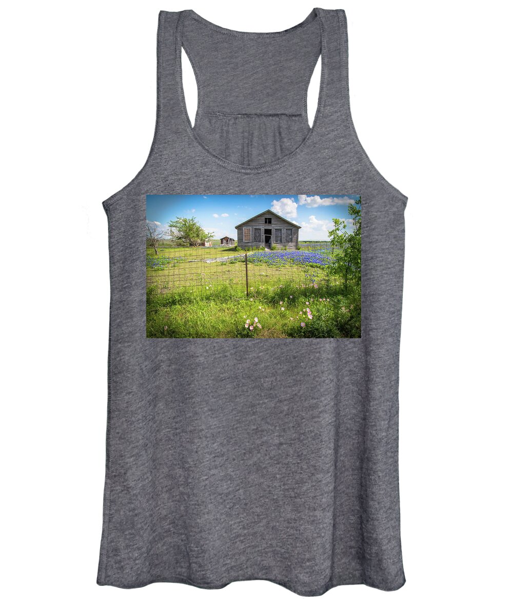 Texas Women's Tank Top featuring the photograph Times Past by Lynn Bauer