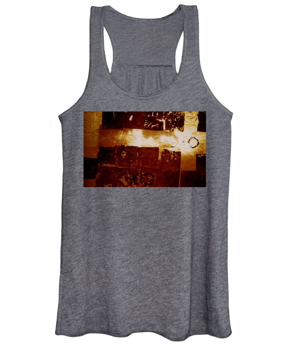 Oil Painting Women's Tank Top featuring the painting Title Light Gold V Oil by Todd Krasovetz by Todd Krasovetz
