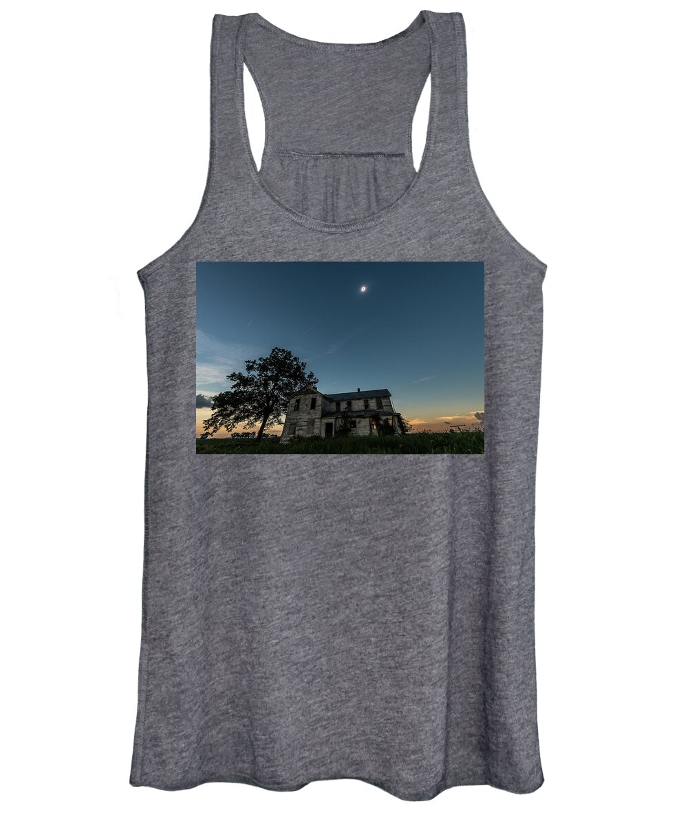 Eclipse Women's Tank Top featuring the photograph Total Solar Eclipse by Marcus Hustedde