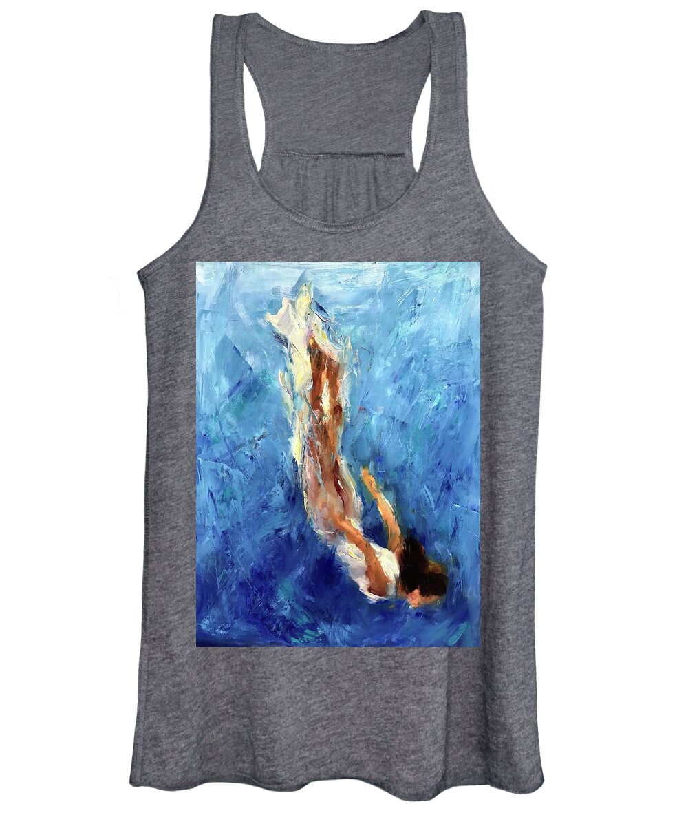 Figurative Women's Tank Top featuring the painting Transcendence by Ashlee Trcka