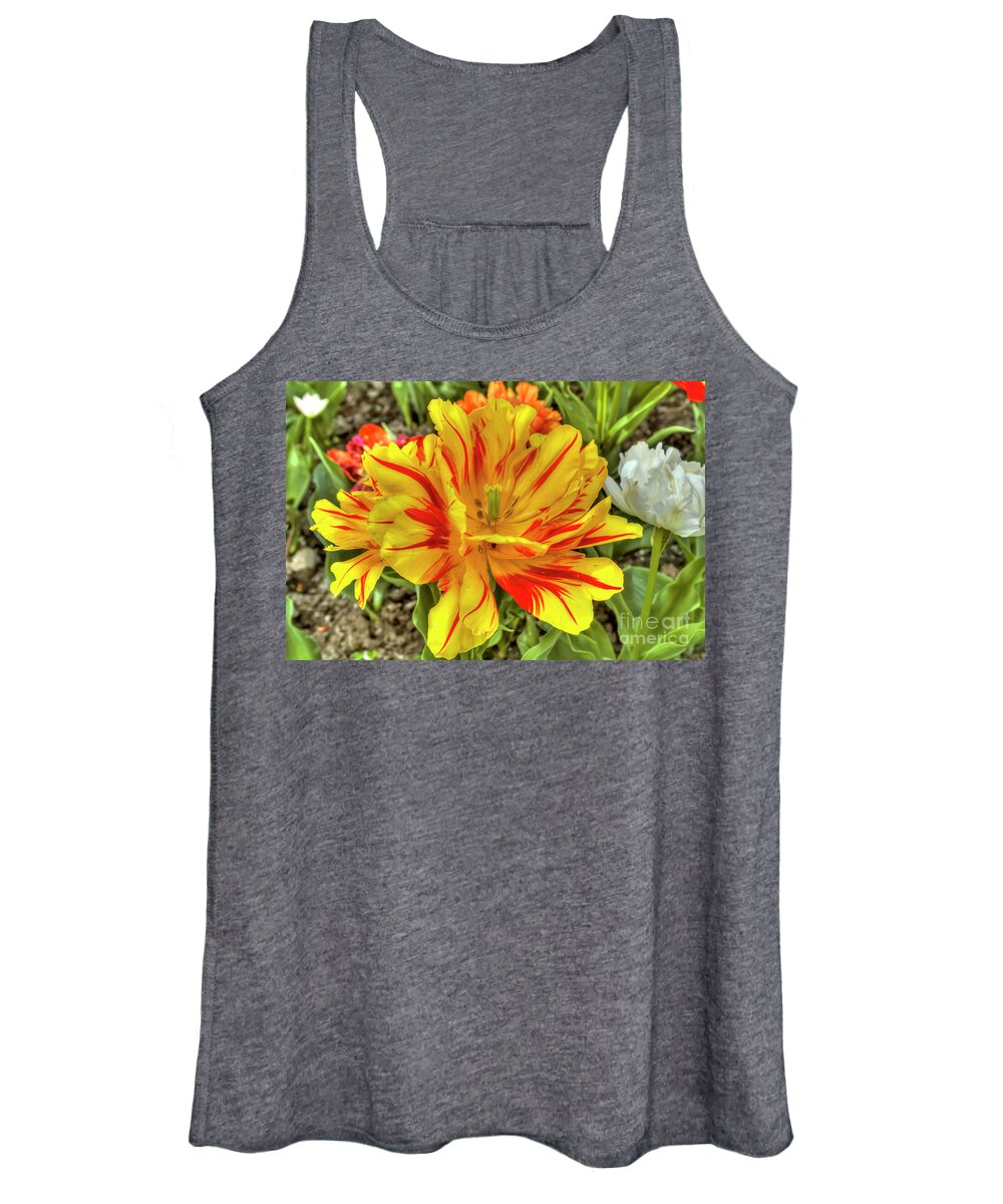 Botanical Women's Tank Top featuring the photograph Tulip Monsella by Paolo Signorini