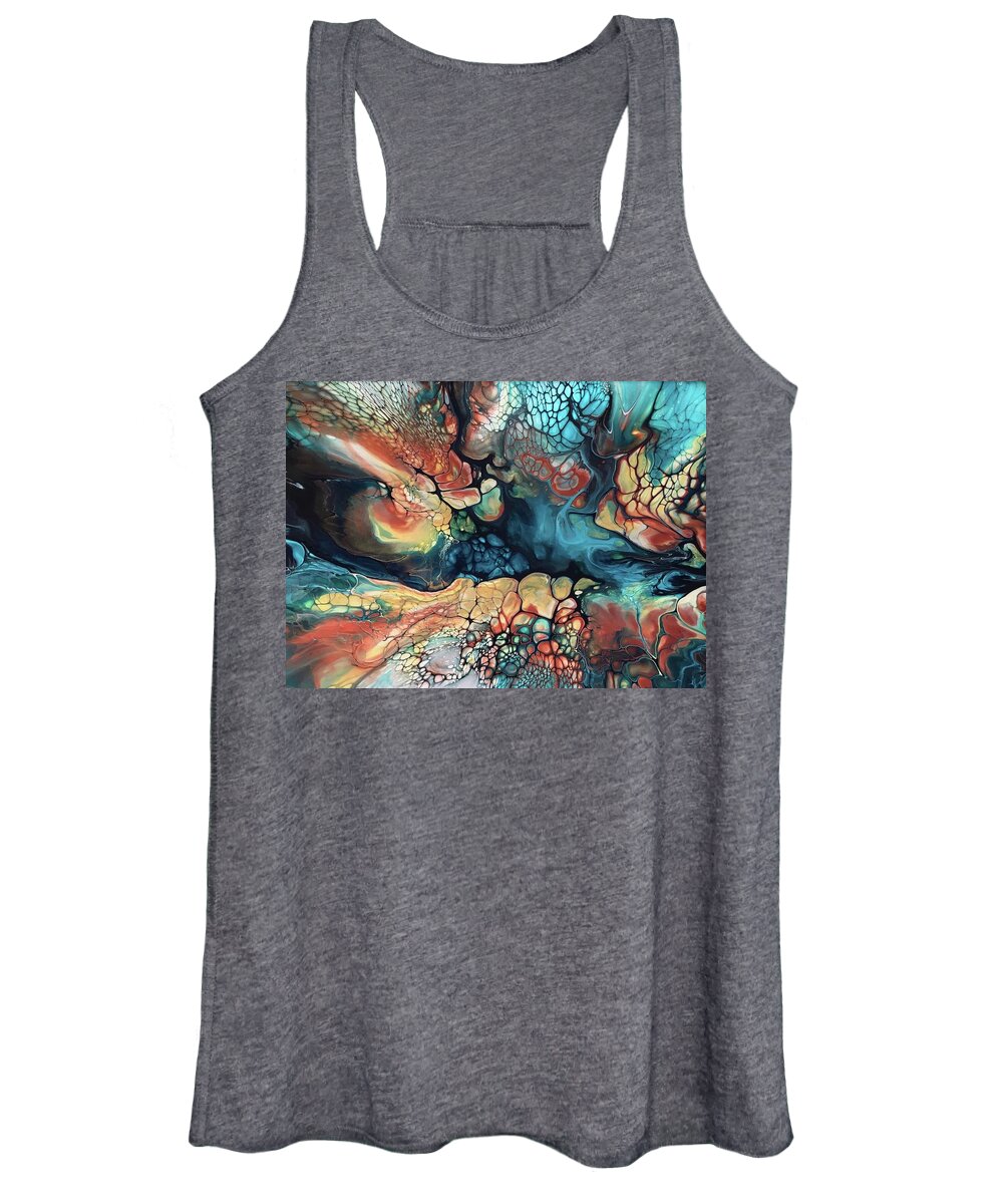 Painting Women's Tank Top featuring the painting Verdon River Gorge by Steve Chase