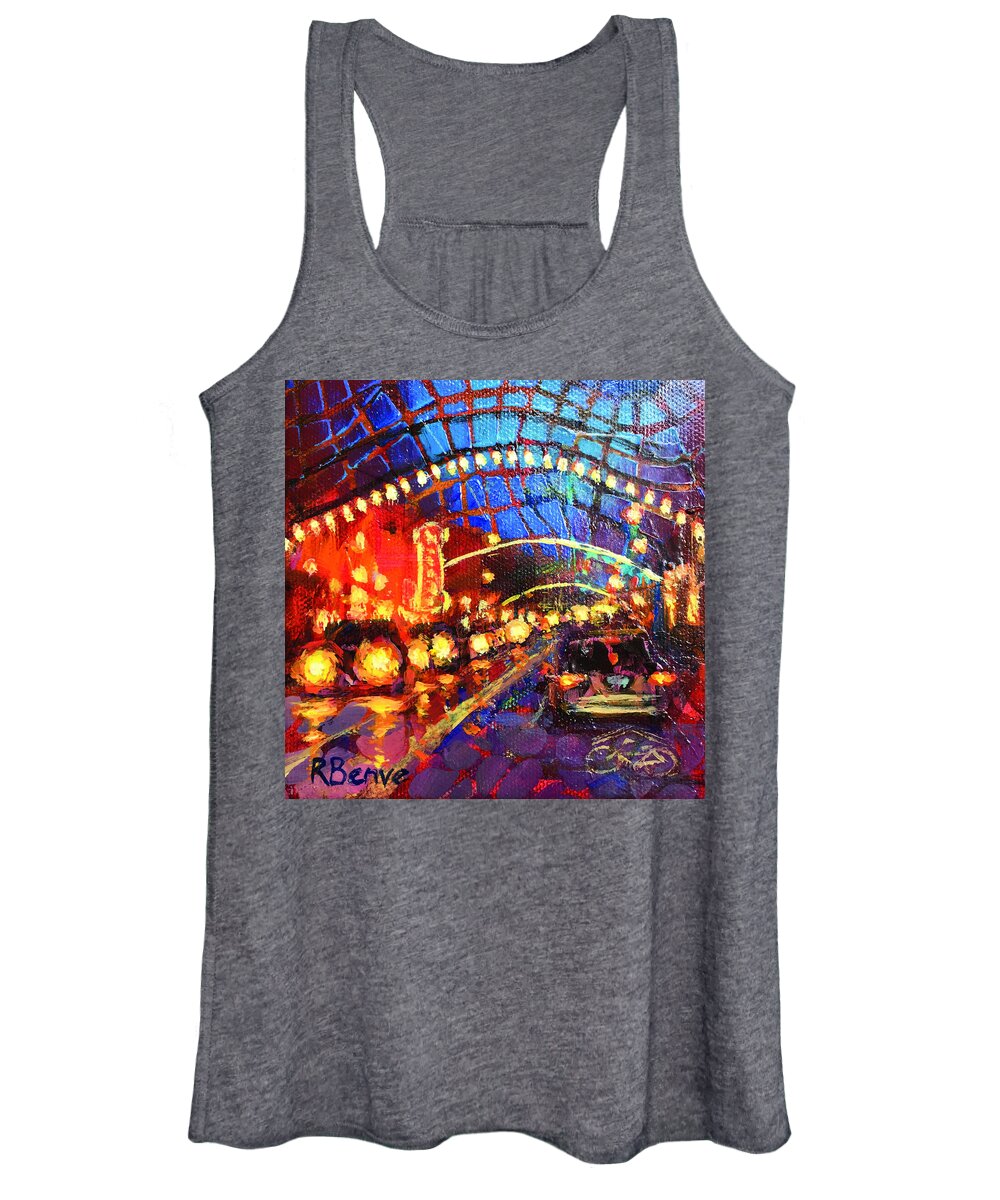 Cars Women's Tank Top featuring the painting Vibrant Short North Abstract #10 by Robie Benve