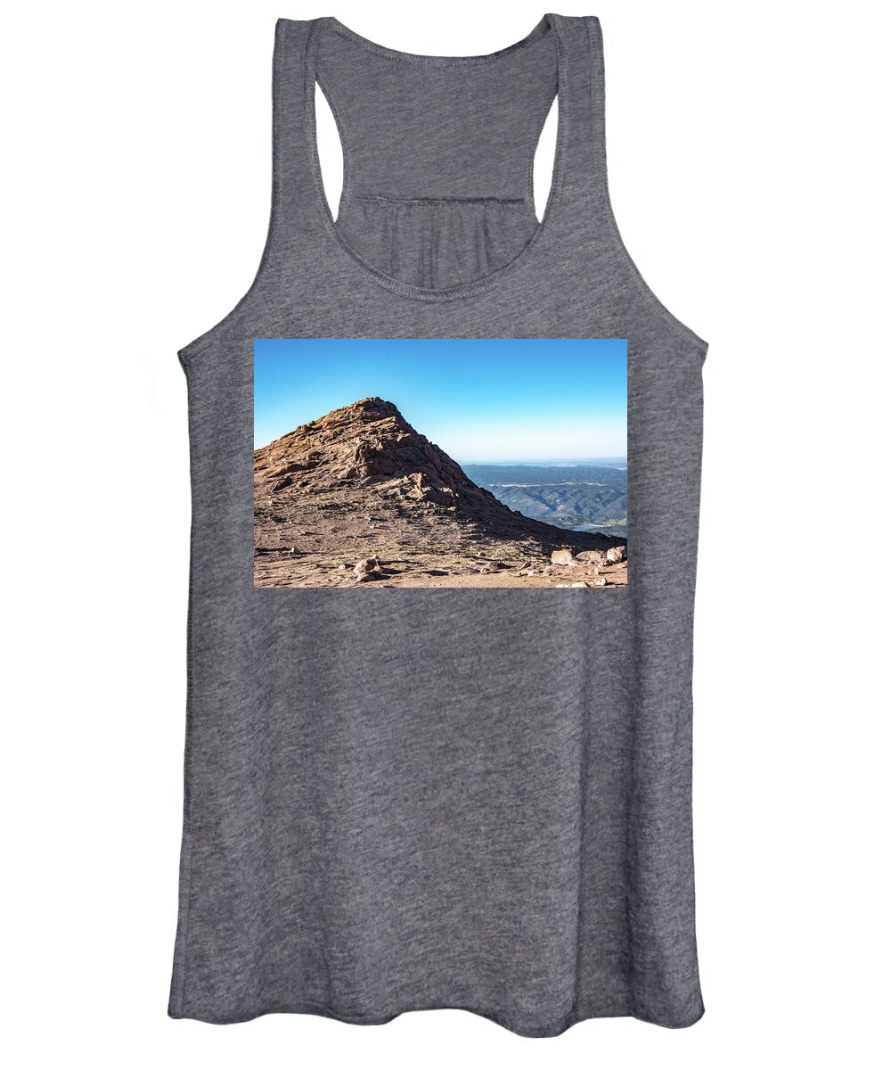 Mountain View Pikes Peak Women's Tank Top featuring the photograph View By Pikes Peak by Nathan Wasylewski