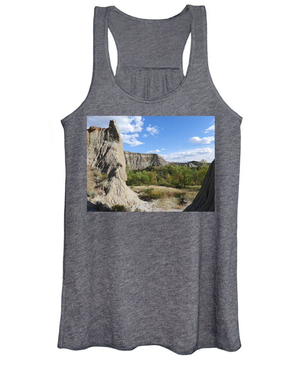 Buttes Women's Tank Top featuring the photograph View Past The Buttes by Amanda R Wright