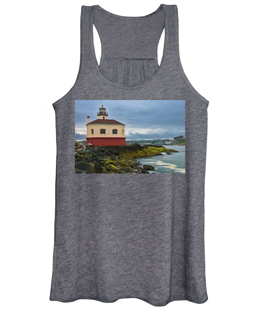 Lighthouse Women's Tank Top featuring the photograph Vintage Bandon by Dan McGeorge